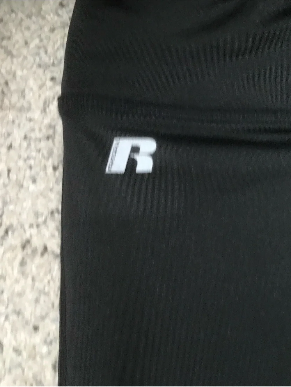Russell Athletic Black Top with White Logo Print. Illinois State Redbirds